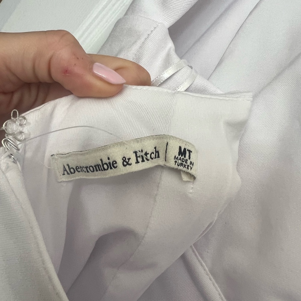 NWT Abercrombie White Spaghetti Strap Mini Dress - Picture 7 of 7